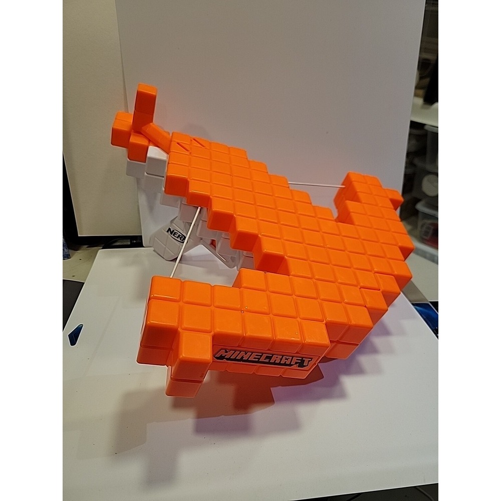 Nerf Minecraft Pillager's Crossbow‎ Pull Back Action Blaster